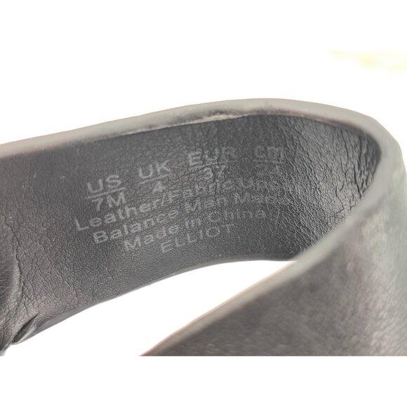 Franco Sarto Women's Elliot Black Leather Casual Strappy Sandals Size 7M US - Picture 8 of 8